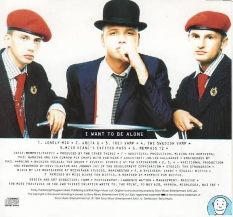 2wo Third3 I Want To Be Alone single sleeve