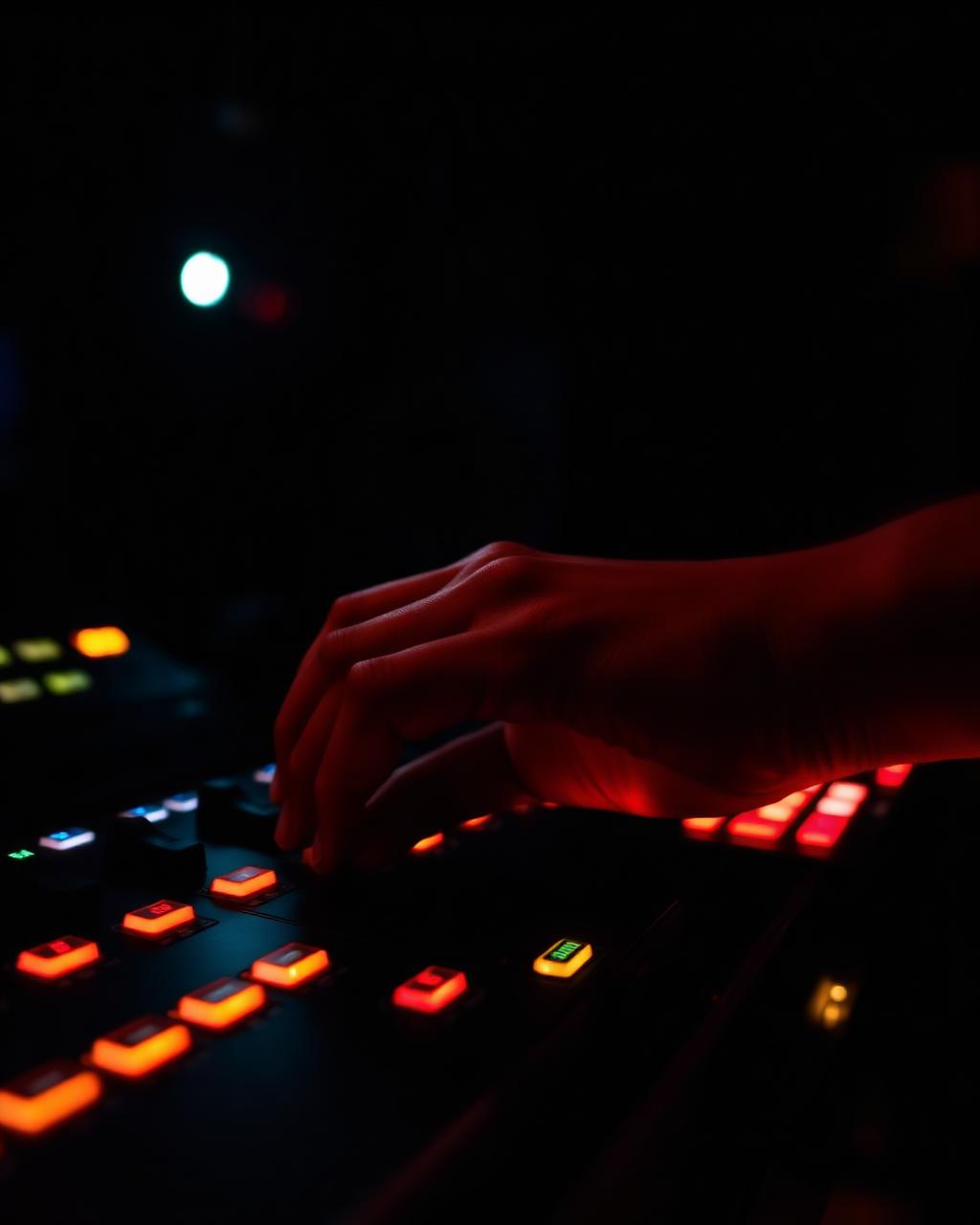 Jay Kurdy behind the decks