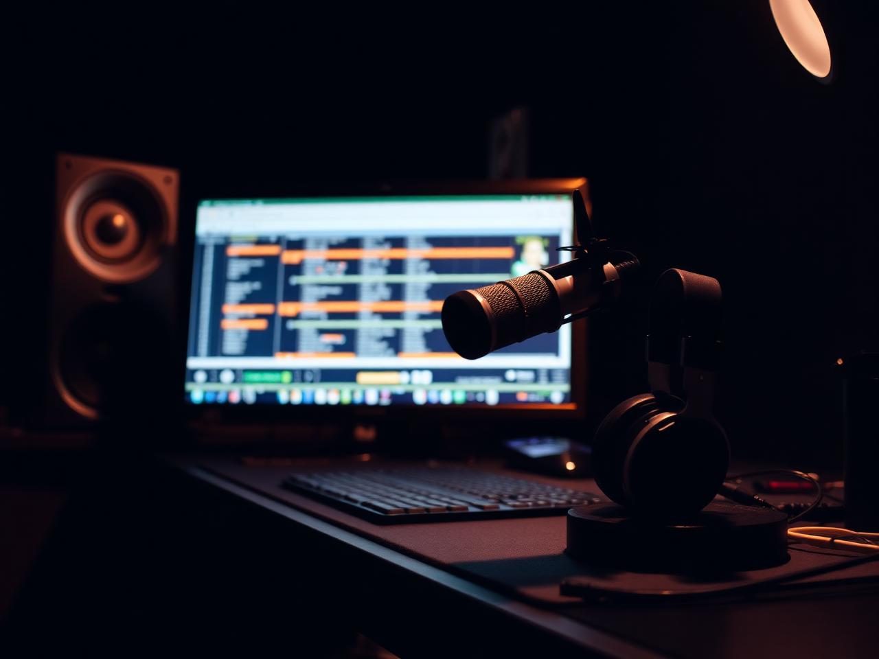 Radio studio setup